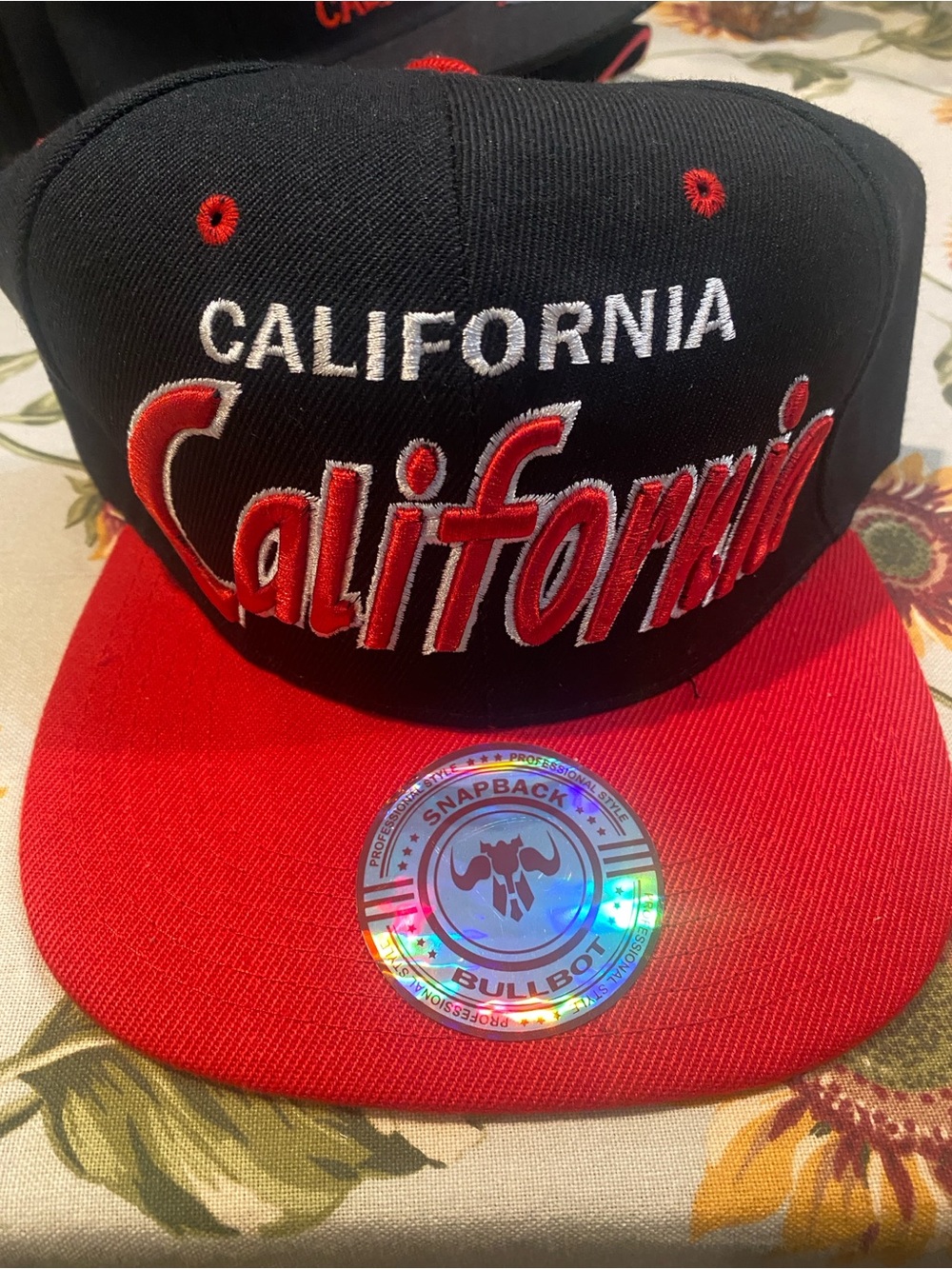Hat, California Script Snapback
